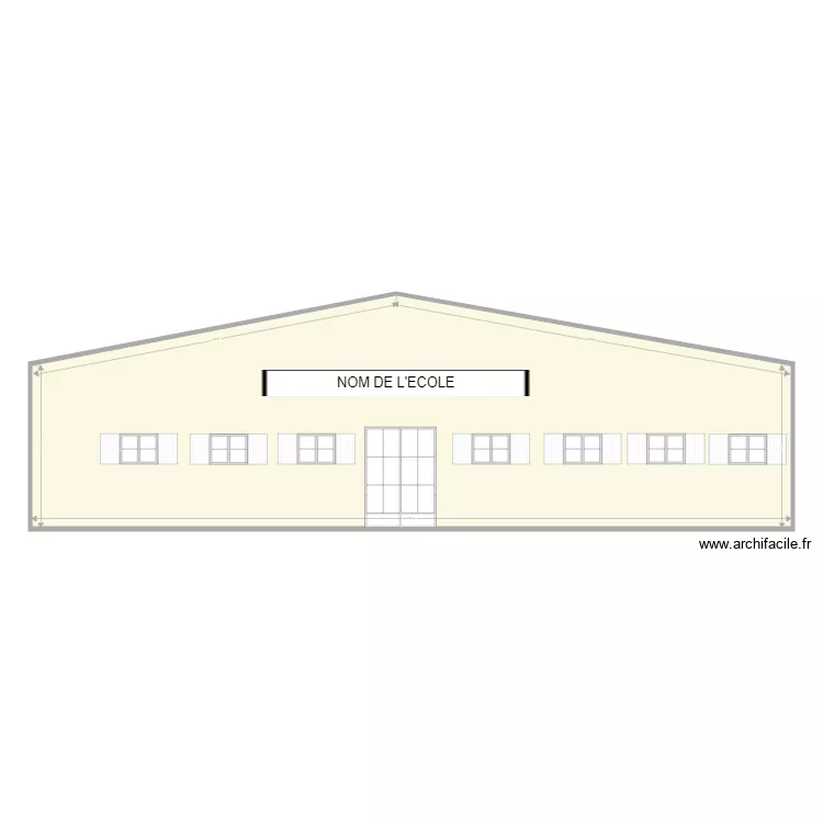 FACADE ECOLE. Plan de 