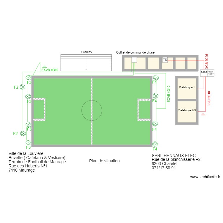 terrain maurage. Plan de 0 pièce et 0 m2