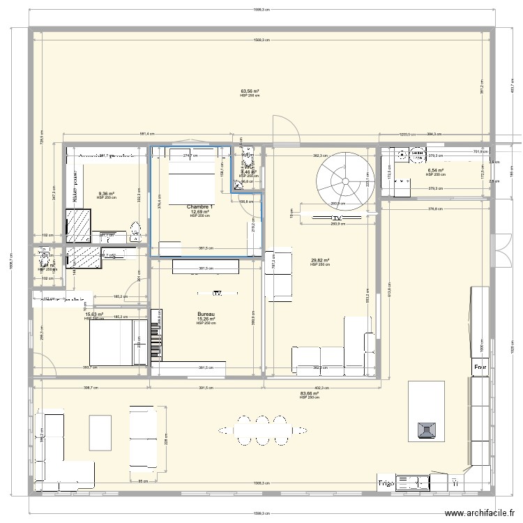 Rénovation maison PK11 dernier motif. Plan de 10 pièces et 239 m2