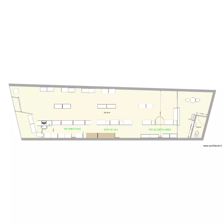 HUBERT DE LISLE AVE AMENAGEMLENT. Plan de 