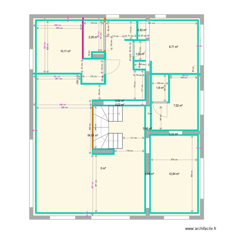 Ayes placo final. Plan de 0 pièce et 0 m2