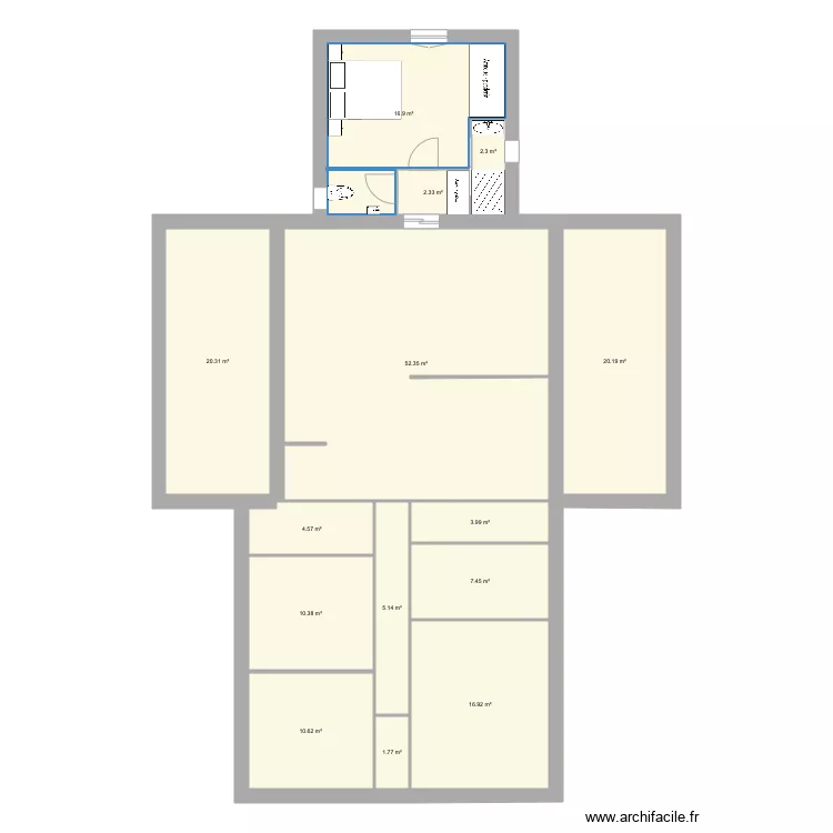 JULIEN BEAU. Plan de 