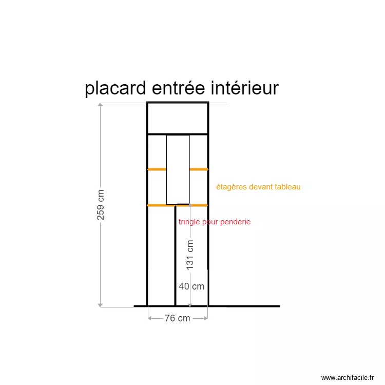 placard entrée alistair intérieur. Plan de placard entrée alistair intérieur. Plan de