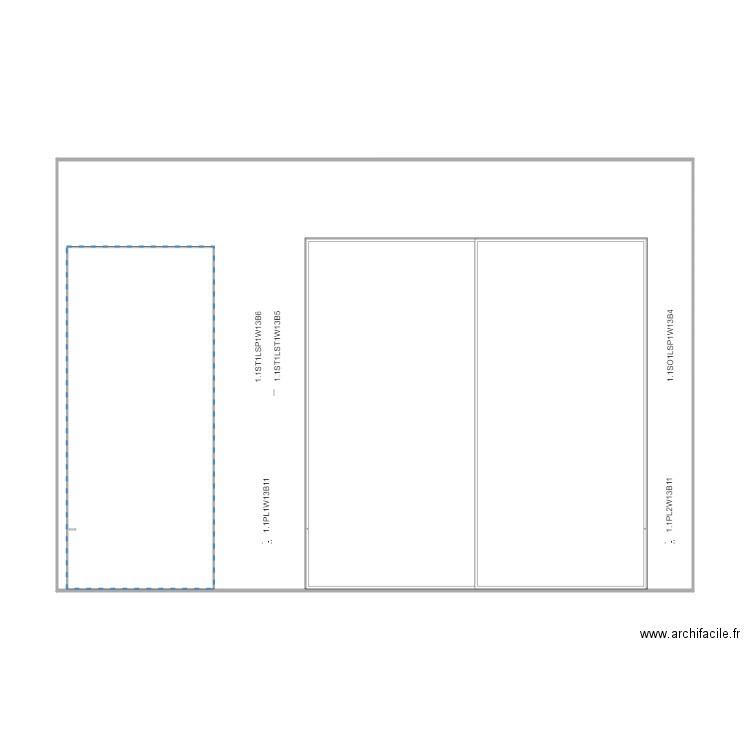 wall 13 cable naming. Plan de 1 pièce et 83 m2