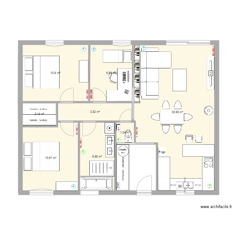 MAISON 2. Plan de 0 pièce et 0 m2