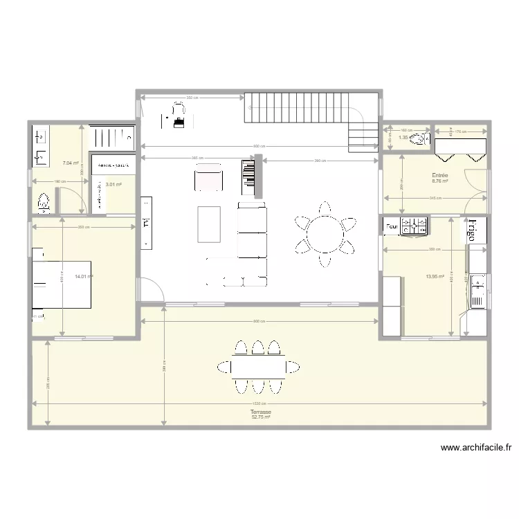 Plan brut rdc v5. Plan de 