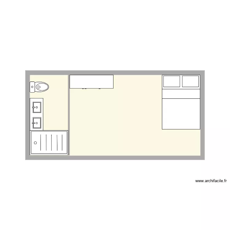 chalet. Plan de 