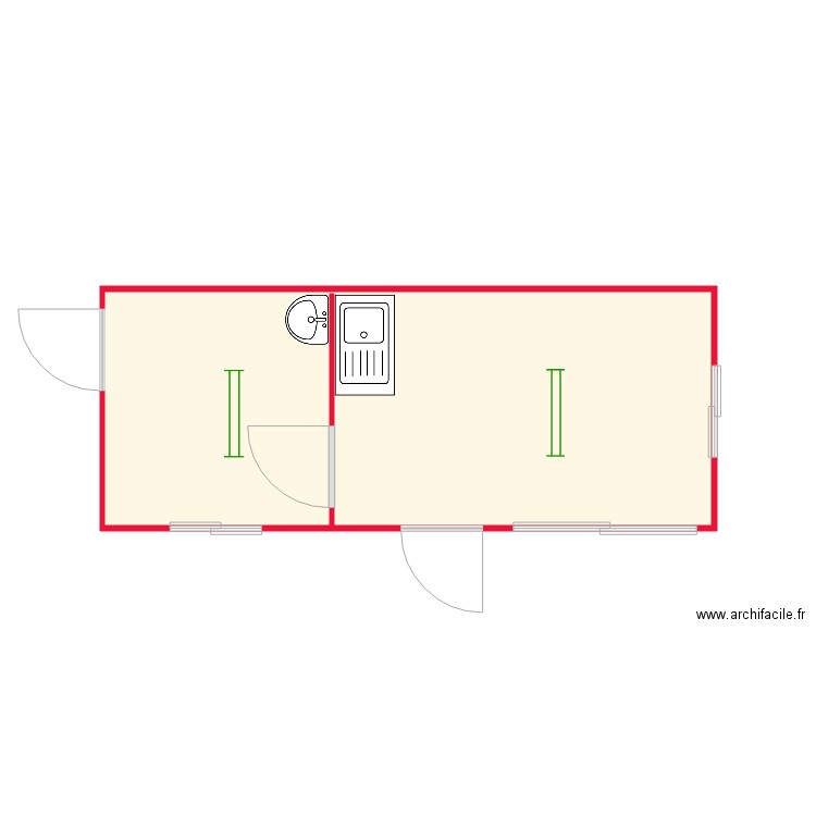 Module Refectoire et Vestiaire occasion. Plan de 0 pièce et 0 m2