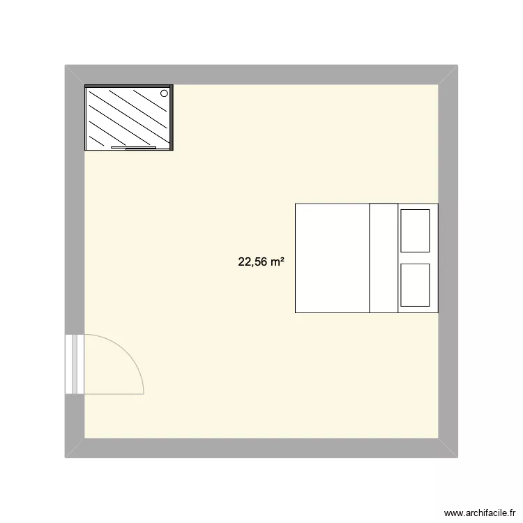 Chambre Papy Mamy. Plan de 