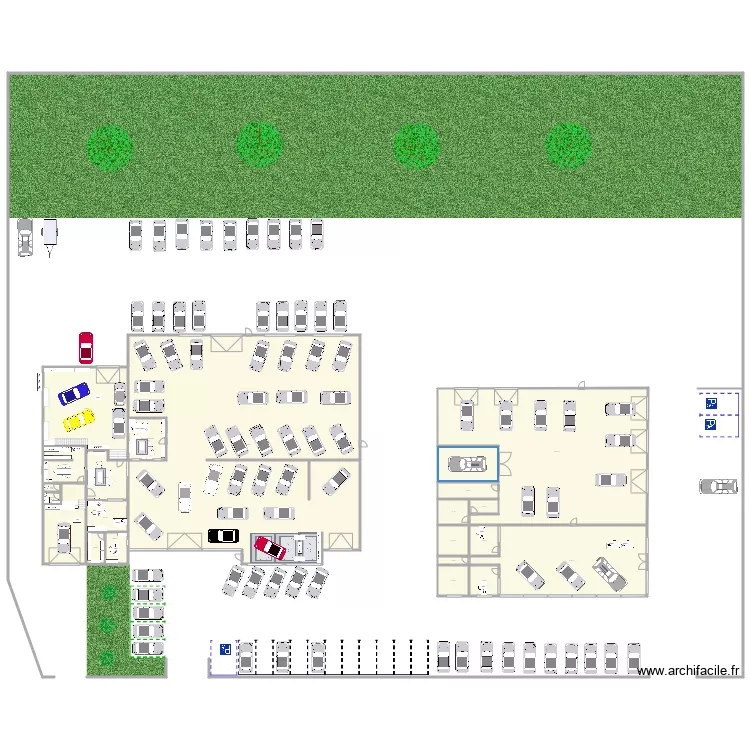 ac111rouen213110. Plan de 25  et 1850 m²