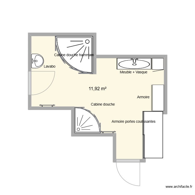 sdbP4. Plan de 0 pièce et 0 m2
