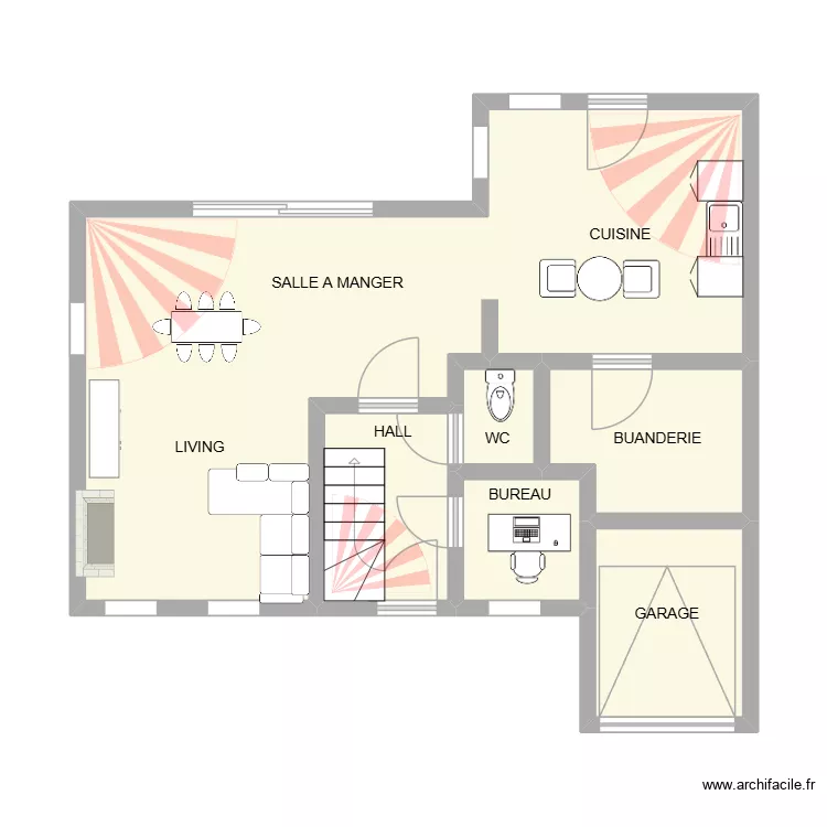 PLAN MATON. Plan de 6  et 49 m²