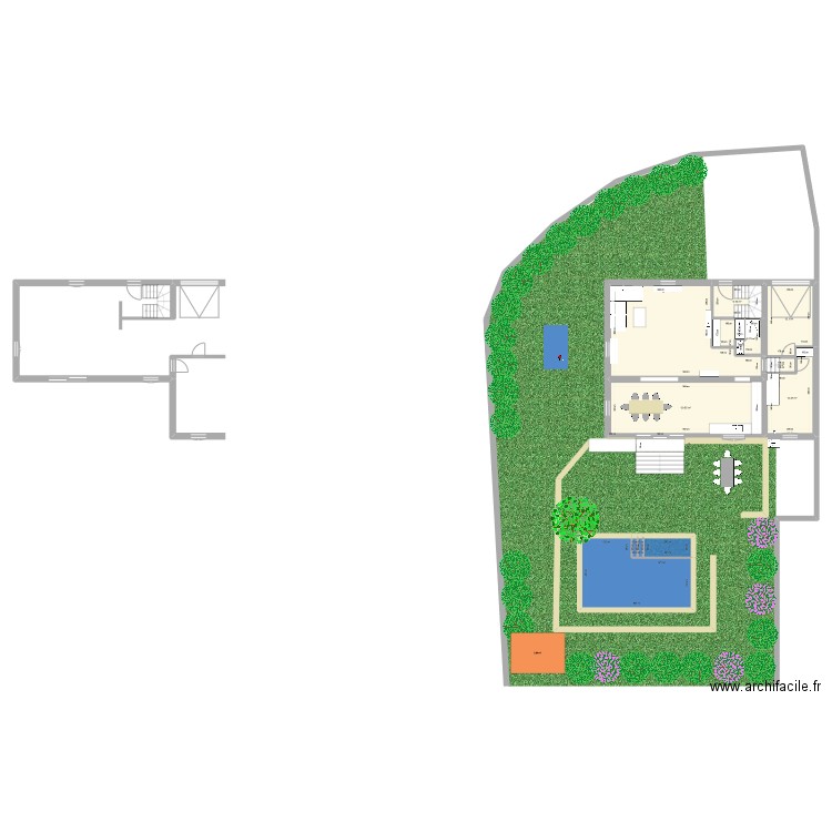 PLAN RDC APRES v2. Plan de 12 pièces et 139 m2