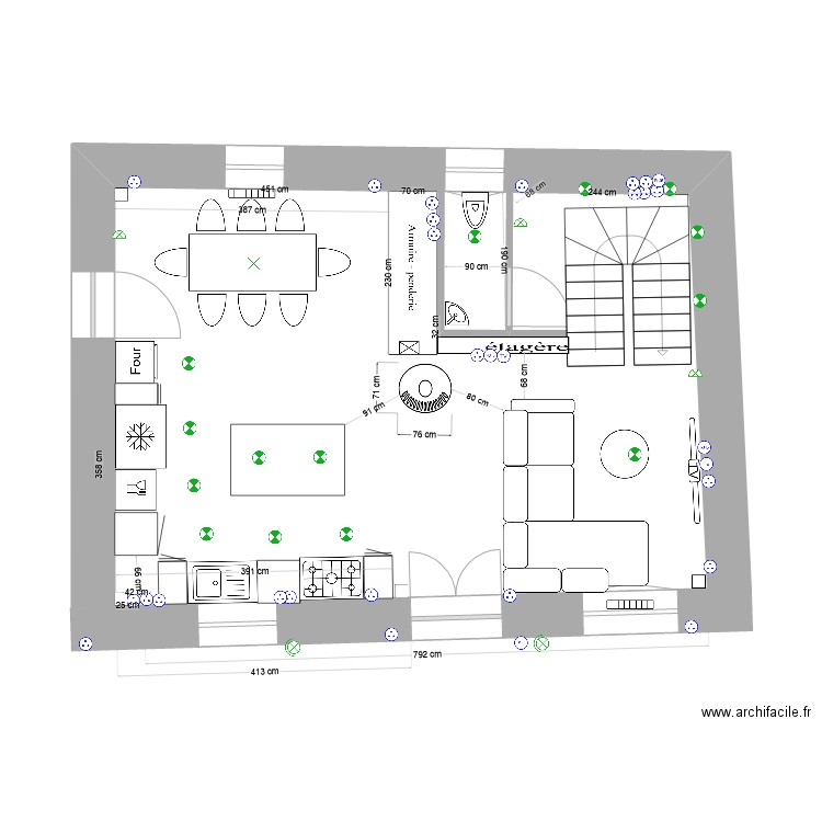 RDChaussée électricité. Plan de 0 pièce et 0 m2