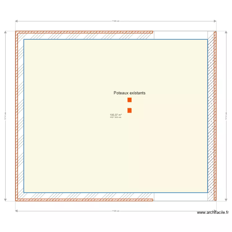 Grange initial. Plan de 