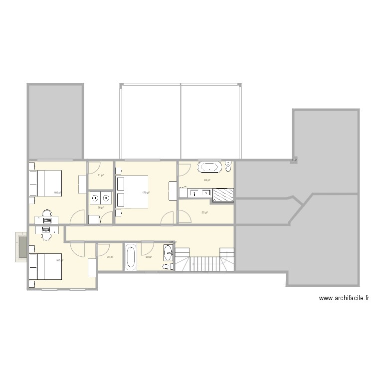 MODIFIÉ 2E 03 avec balcon. Plan de 0 pièce et 0 m2