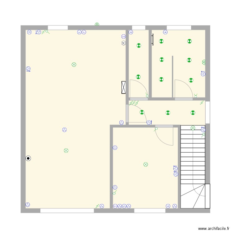 plan maison volstroff sous-sol. Plan de 5 pièces et 61 m2