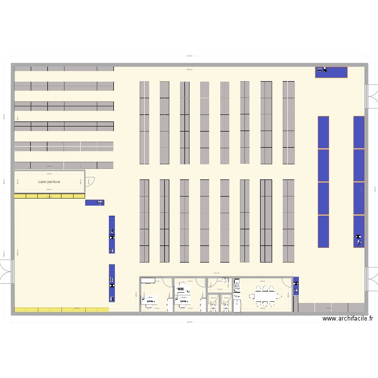 Aurillac v2. Plan de 8 pièces et 611 m2