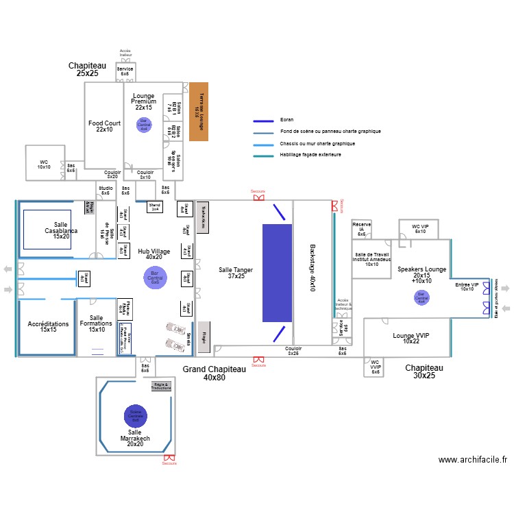 Village MEDays V2. Plan de 20 pièces et 5373 m2