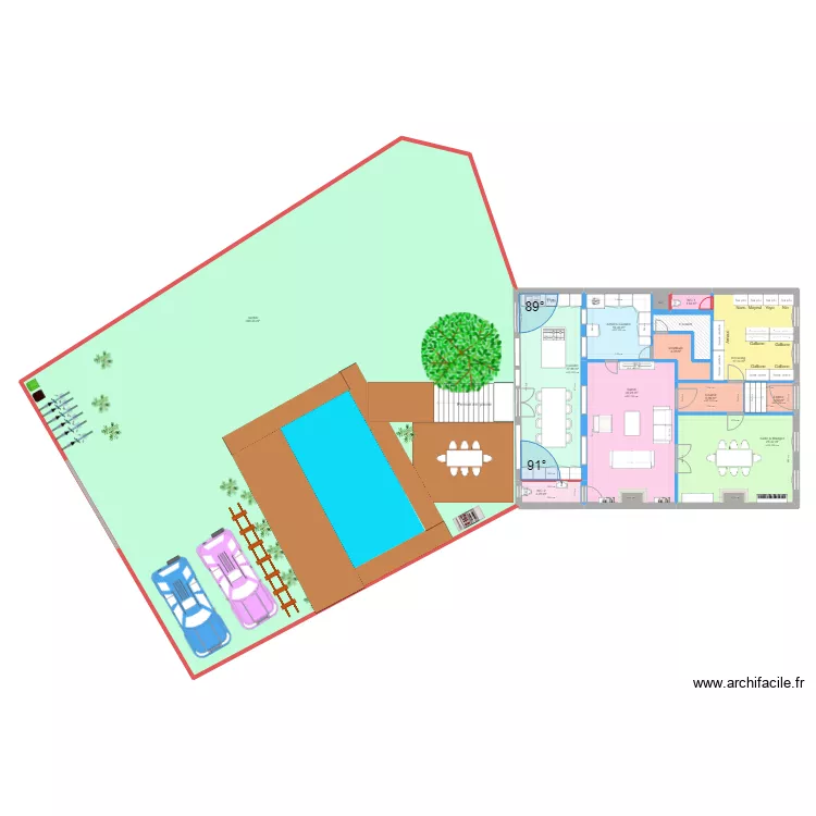 CONDORCET RDC PRO TERRASSE V6. Plan de 