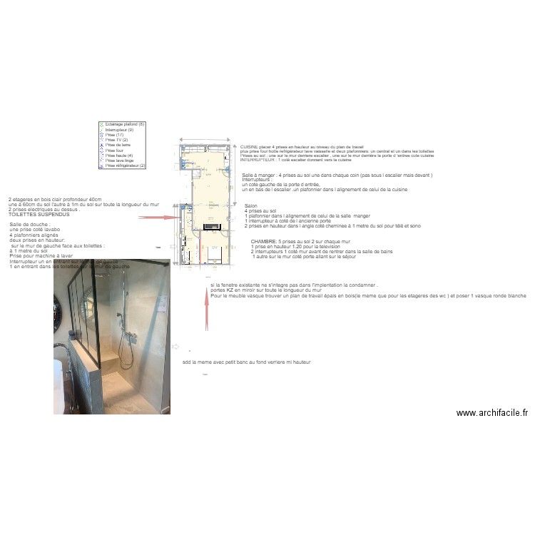 Maison rdc final ELEC plus. Plan de 0 pièce et 0 m2