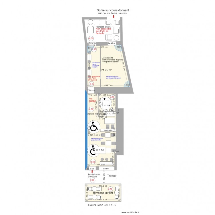 plan ACCESSIBILITE 28 10 2016. Plan de 0 pièce et 0 m2