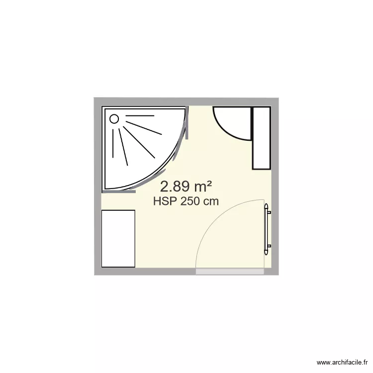 salle de bain Etel. Plan de 