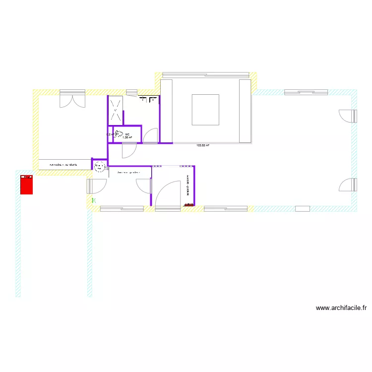 Maison . Plan de 