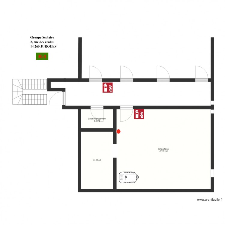 Plan école de jurques. Plan de 0 pièce et 0 m2