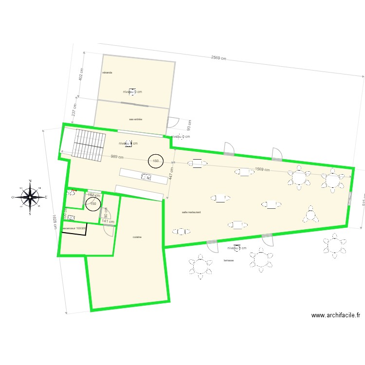 le 7 de table  travaux. Plan de 0 pièce et 0 m2