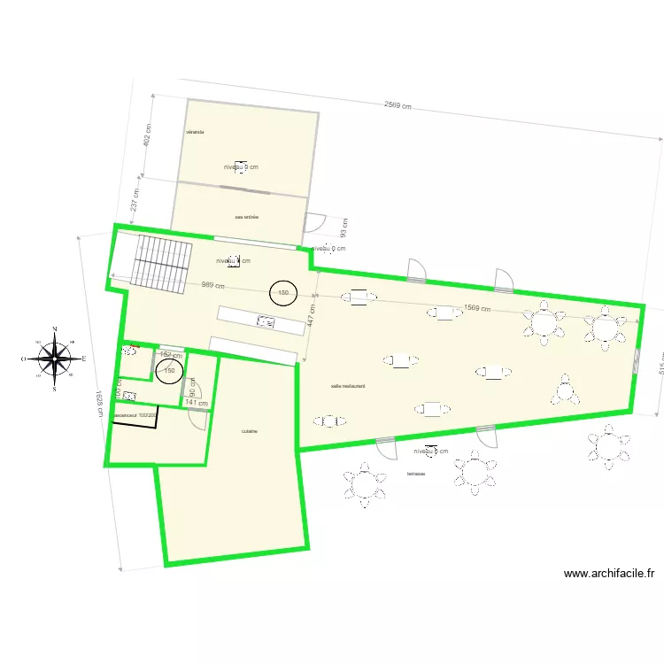 le 7 de table  travaux. Plan de 0 pièce et 0 m2