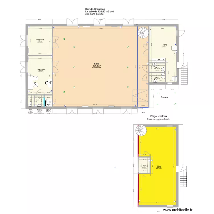 salle r&eacute;p&eacute;tition vers 6. Plan de 