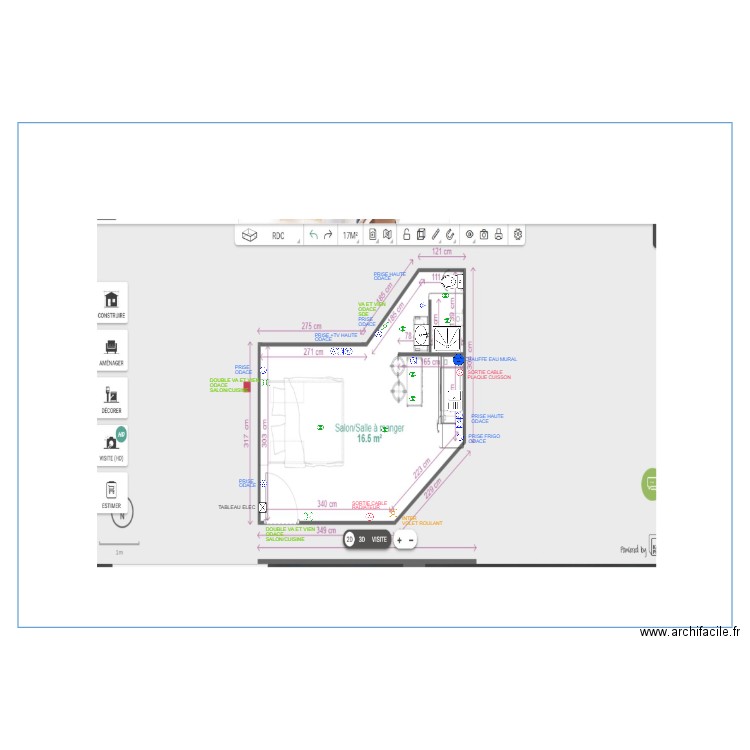 PLANS STUDIO 1. Plan de 0 pièce et 0 m2