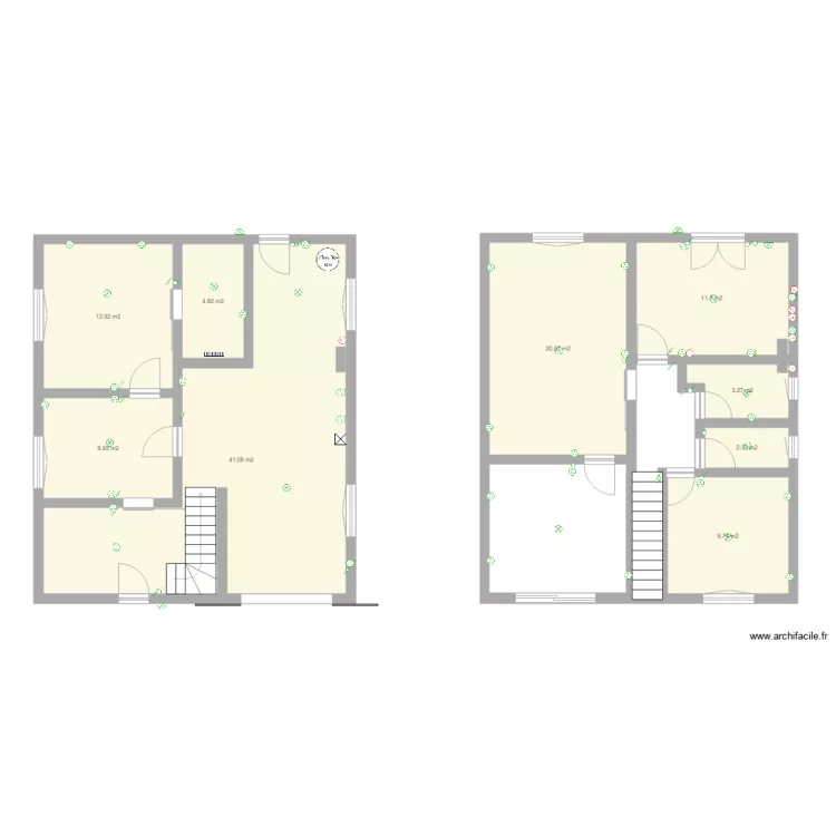 maison tr&eacute;lissac2. Plan de 
