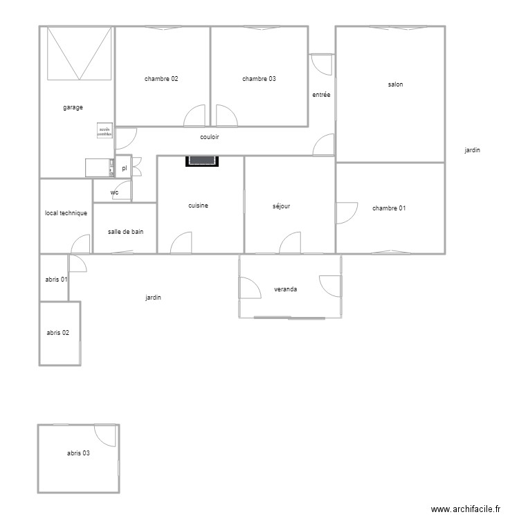 gaudin st michel. Plan de 0 pièce et 0 m2