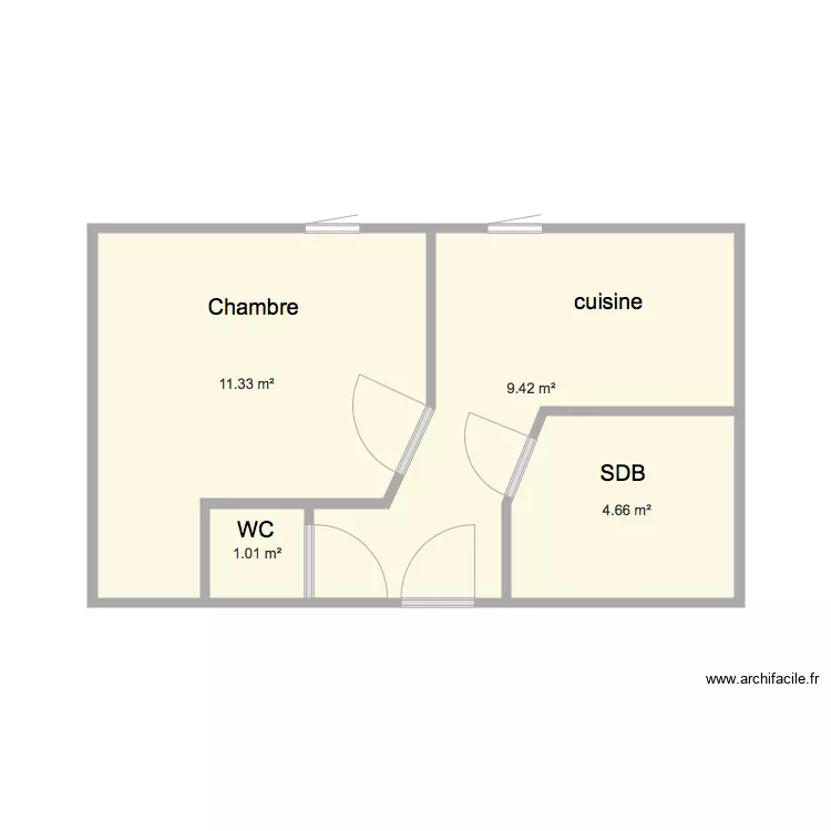 projection T3 1er étage . Plan de projection T3 1er étage . Plan de