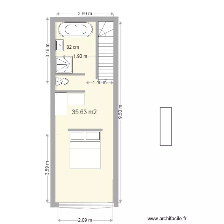 projet 5 etage. Plan de 
