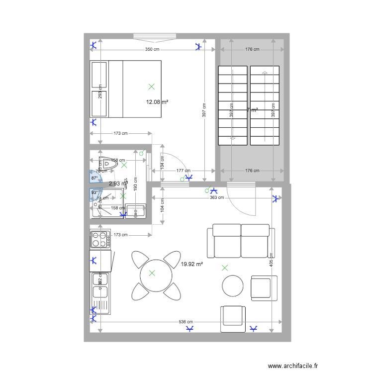 Mtype Bxl 2 etage LD. Plan de 0 pièce et 0 m2