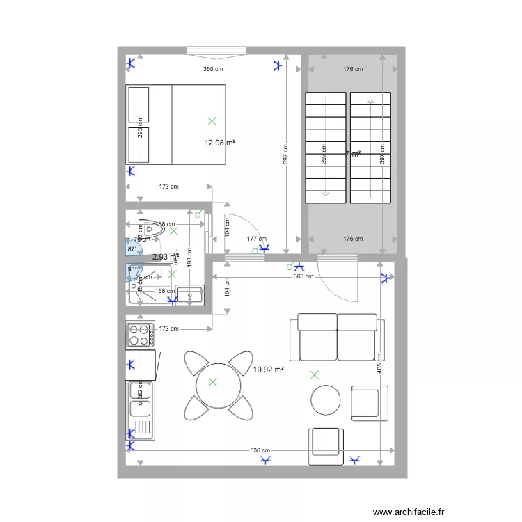 Mtype Bxl 2 etage LD. Plan de 