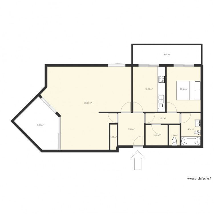 F2 F3 Aiglon 1. Plan de 0 pièce et 0 m2