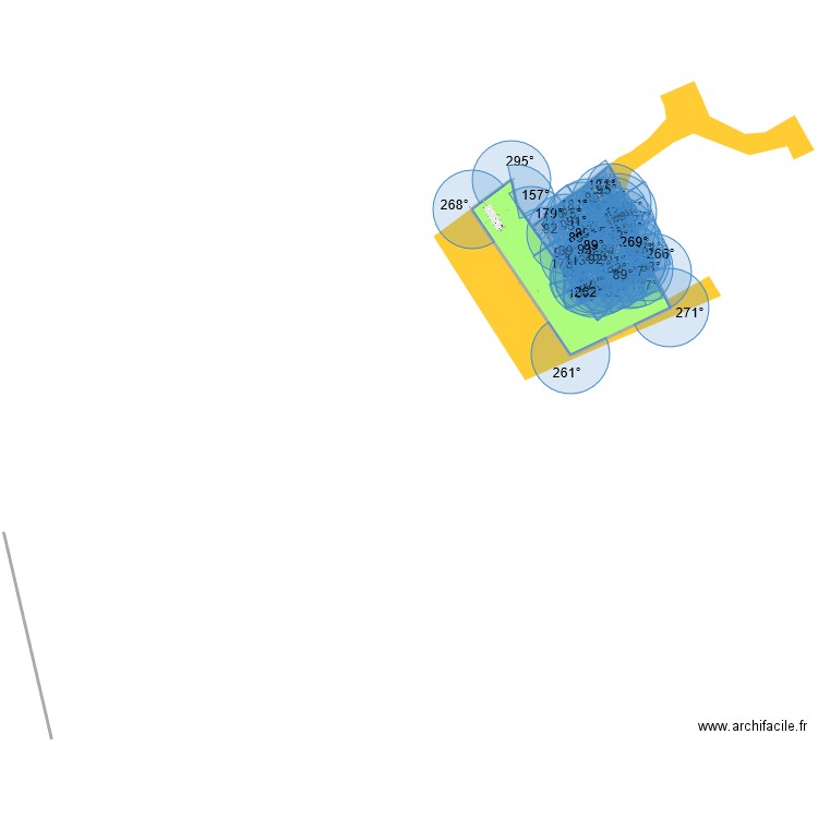 vignes2. Plan de 23 pièces et 1340 m2