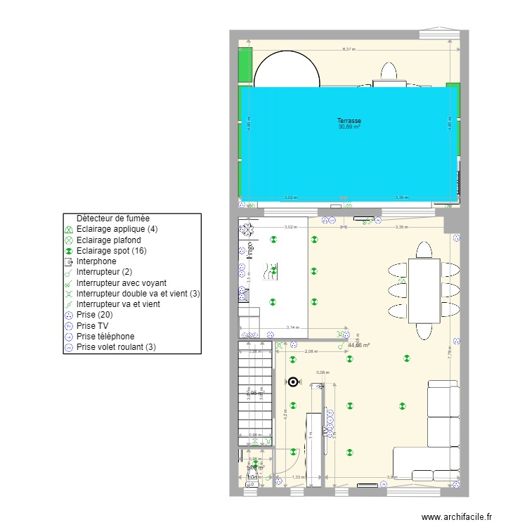 Maison nanterre 1ere etage. Plan de 0 pièce et 0 m2