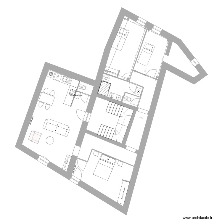 plan B étage 2. Plan de 0 pièce et 0 m2