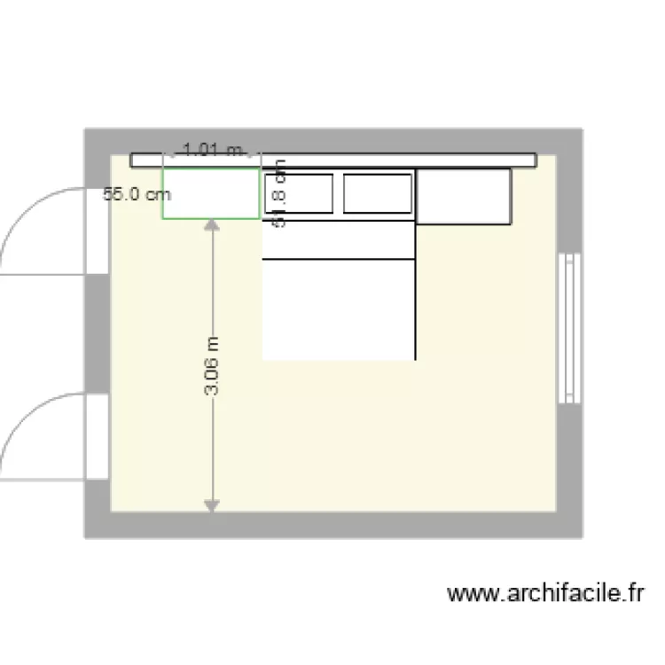 CHAMBRE. Plan de 