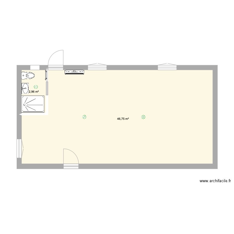 piece bas. Plan de 0 pièce et 0 m2