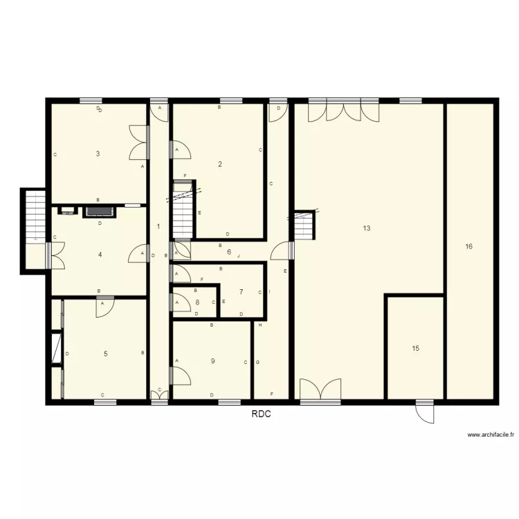 174498 JANICK Plomb. Plan de 