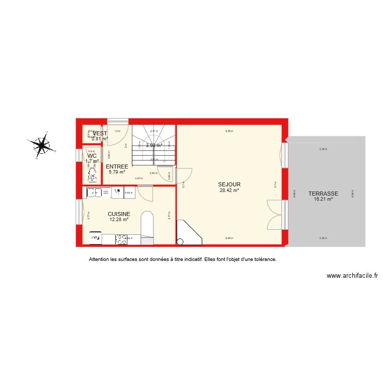 BI 1886 niveau 1. Plan de 0 pièce et 0 m2