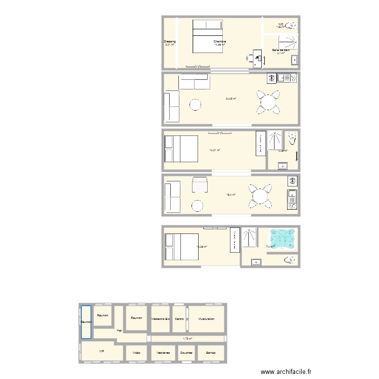 Charriot 1. Plan de 0 pièce et 0 m2