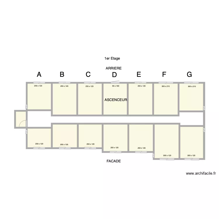 Ouvertures Chambres. Plan de 