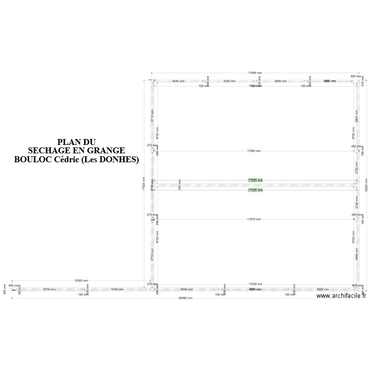 BOULOC AU DONHES BANCHER SECHAGE. Plan de 0 pièce et 0 m2